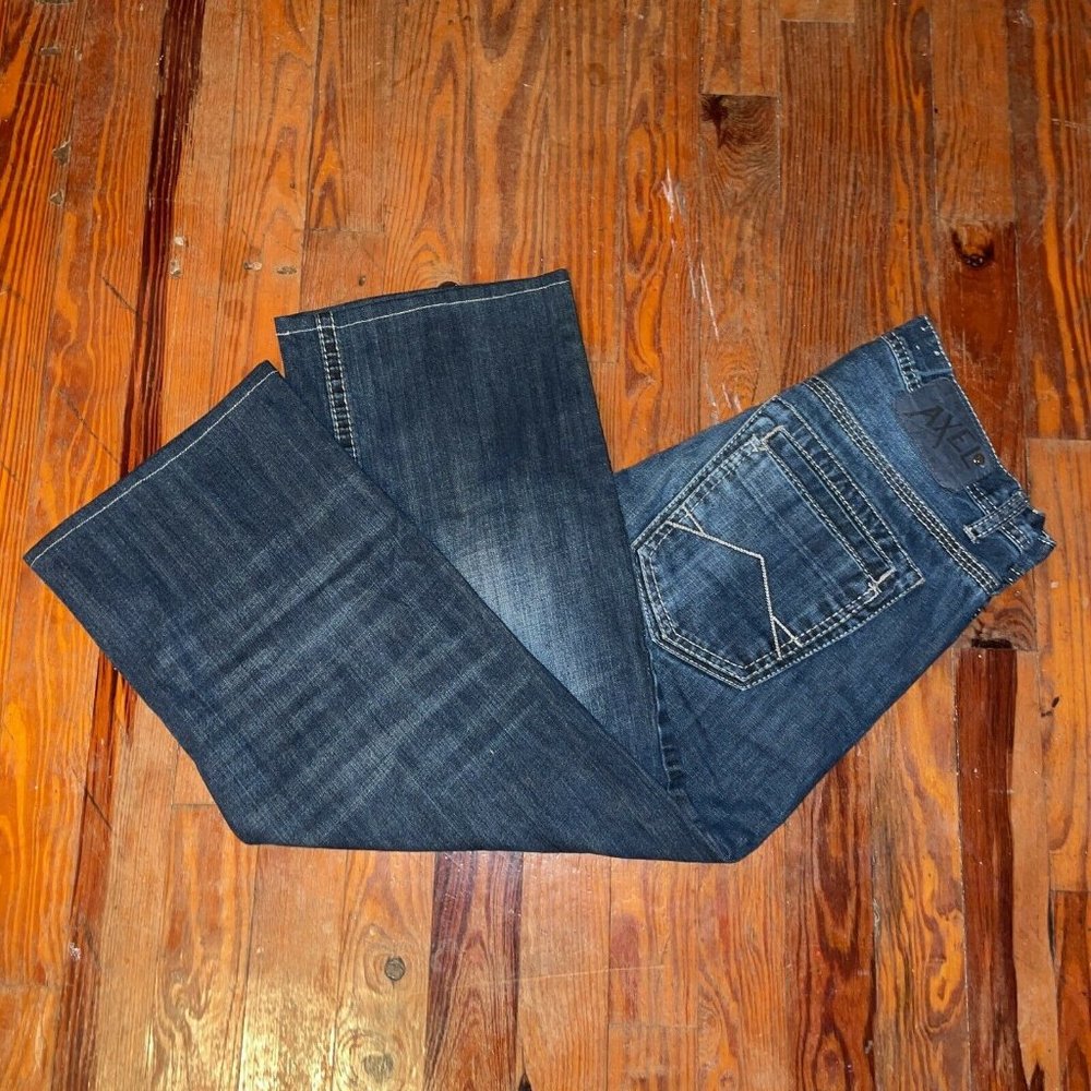 TK Axel Treadwell Relaxed Straight Dark Wash Tag 30x30 Actual 30x24 Denim Jeans